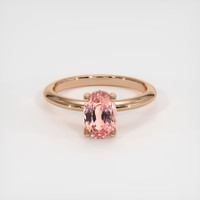 1.80 Ct. Padparadscha Sapphire Ring, 14K Rose Gold 1