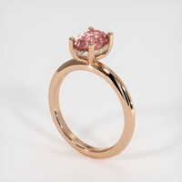 1.80 Ct. Padparadscha Sapphire Ring, 14K Rose Gold 2