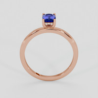0.88 Ct. Blue Sapphire Ring, 14K Rose Gold 3