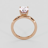 2.60 Ct. Pink Sapphire Ring, 14K Rose Gold 3