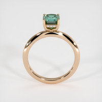 1.75 Ct. Bluish Green Sapphire Ring, 14K Rose Gold 3