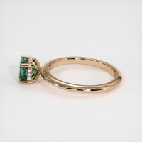 1.75 Ct. Bluish Green Sapphire Ring, 14K Rose Gold 4