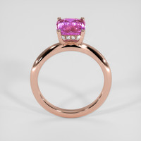 2.11 Ct. Pink Sapphire Ring, 18K Rose Gold 3