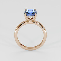3.13 Ct. Blue Sapphire Ring, 18K Rose Gold 3
