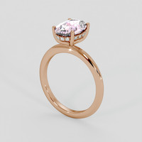 2.60 Ct. Pink Sapphire Ring, 18K Rose Gold 2