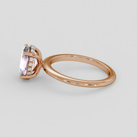 2.60 Ct. Pink Sapphire Ring, 18K Rose Gold 4