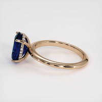 3.83 Ct. Blue Sapphire Ring, 18K Rose Gold 4