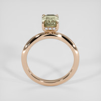 2.65 Ct. Greenish Brown Sapphire Ring, 18K Rose Gold 3