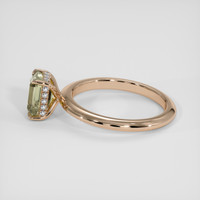 2.65 Ct. Greenish Brown Sapphire Ring, 18K Rose Gold 4