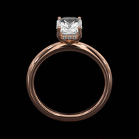 2.11 Ct. Sapphire Ring, 18K Rose Gold 3