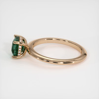 2.02 Ct. Greenish Blue Sapphire Ring, 18K Rose Gold 4