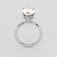 4.01 Ct. Peach Morganite Ring, 10K White Gold 3