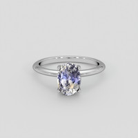 2.44 Ct. Bi Color Sapphire Ring, 10K White Gold 1