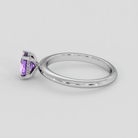 1.22 Ct. Pinkish Purple Sapphire Ring, 10K White Gold 4