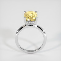 6.05 Ct. Yellow Sapphire Ring, 10K White Gold 3