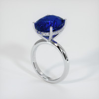12.55 Ct. Sapphire Ring, 14K White Gold 2