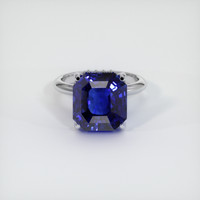 13.61 Ct. Sapphire Ring, 14K White Gold 1