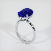 9.07 Ct. Sapphire Ring, 14K White Gold 2
