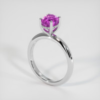 2.02 Ct. Sapphire Ring, 14K White Gold 2