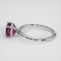 1.59 Ct. Purplish Pink Sapphire Ring, 14K White Gold 4