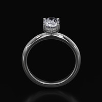 1.65 Ct. Sapphire Ring, 14K White Gold 3