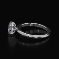 1.65 Ct. Sapphire Ring, 14K White Gold 4
