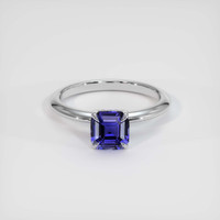 1.36 Ct. Blue Sapphire Ring, 14K White Gold 4