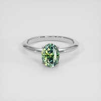 2.53 Ct. Bi Color Sapphire Ring, 14K White Gold 1