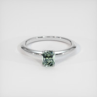1.15 Ct. Sapphire Ring, 14K White Gold 1