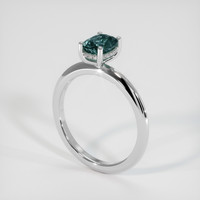 1.21 Ct. Sapphire Ring, 14K White Gold 2