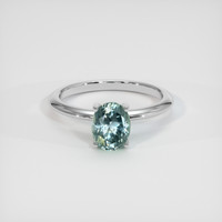 1.58 Ct. Sapphire Ring, 14K White Gold 1