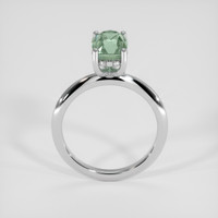 3.20 Ct. Green Sapphire Ring, 14K White Gold 3