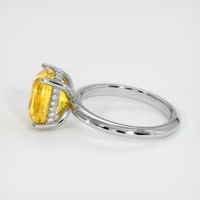 4.40 Ct. Sapphire Ring, 14K White Gold 4