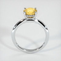 2.05 Ct. Yellow Sapphire Ring, 14K White Gold 3