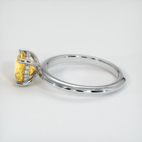 2.05 Ct. Yellow Sapphire Ring, 14K White Gold 4