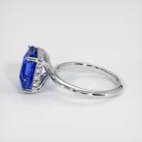 5.06 Ct. Sapphire Ring, 18K White Gold 4