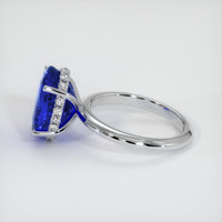 8.04 Ct. Sapphire Ring, 18K White Gold 4