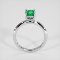 0.93 Ct. Emerald Ring, 18K White Gold 3