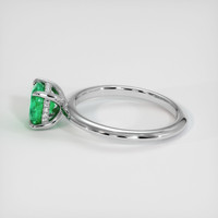 1.02 Ct. Emerald Ring, 18K White Gold 4