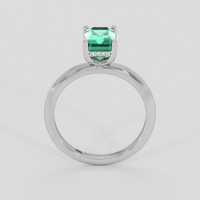 1.38 Ct. Emerald Ring, 18K White Gold 3