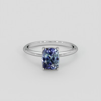 2.83 Ct. Bi Color Tanzanite Ring, 18K White Gold 1