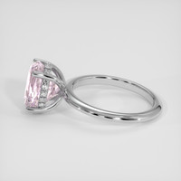 4.41 Ct. Pink Sapphire Ring, 18K White Gold 4