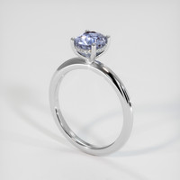 1.69 Ct. Sapphire Ring, 18K White Gold 2