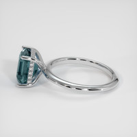 4.11 Ct. Sapphire Ring, 18K White Gold 4