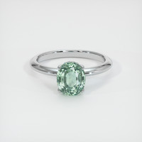 1.82 Ct. Sapphire Ring, 18K White Gold 1