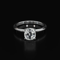 1.79 Ct. Sapphire Ring, 18K White Gold 1