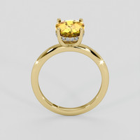 2.21 Ct. Orangish Yellow Citrine Ring, 10K Yellow Gold 3