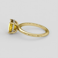2.21 Ct. Orangish Yellow Citrine Ring, 10K Yellow Gold 4