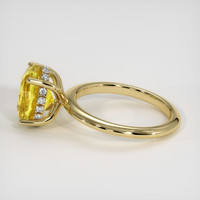 3.51 Ct. Yellow Sapphire Ring, 10K Yellow Gold 4