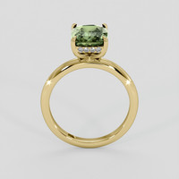 2.67 Ct. Green Sapphire Ring, 10K Yellow Gold 3